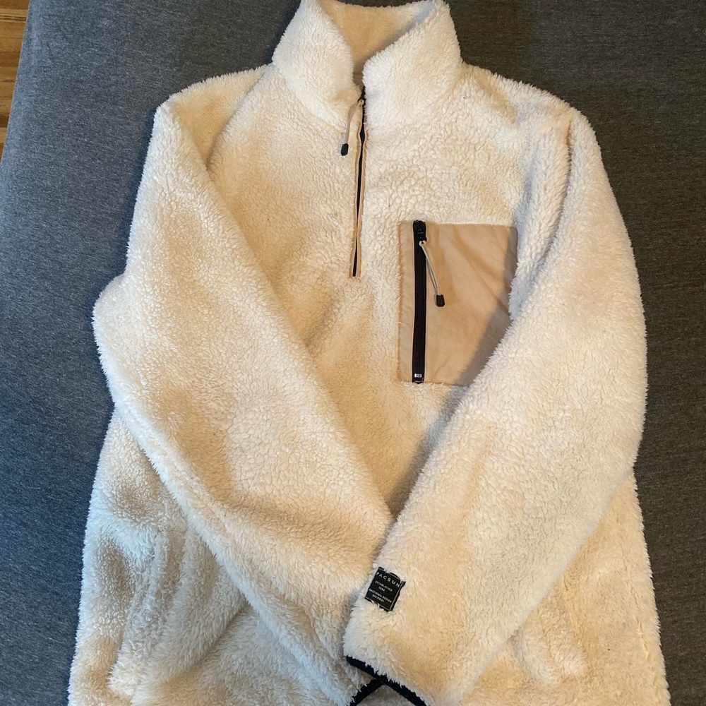 Sherpa pullover sweater
